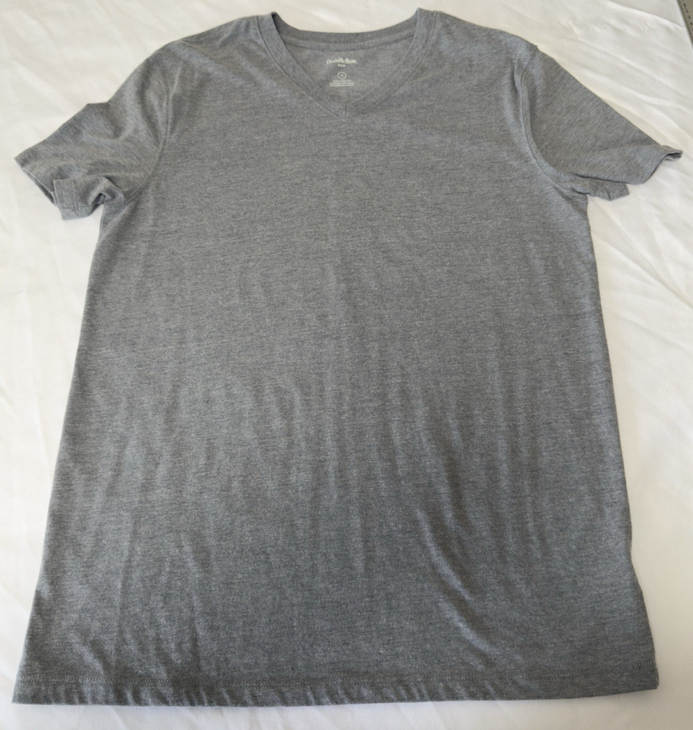 Goodfellow & Co. Men's Every Wear V-Neck T-Shirt Size Medium Heather Gray